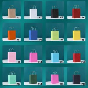 Bolsa de Papel Kraft Personalizada de Fábrica para Joyería, Impresión Offset, Bolsas de Regalo Personalizadas, Bolsa de Compras Reutilizable y Reciclable - Product Image 4