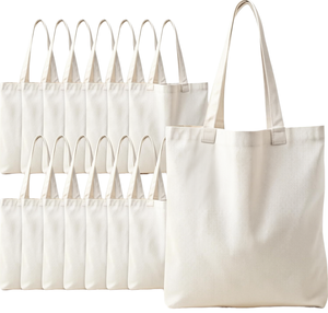 Cotton Canvas <b>Extra</b> <b>Large</b> Tote Bag Striped <b>Printed</b> Reusable Shopping Bag Long Zipper Closure Beach Daily Travel Supermarket Use - Product Image 1