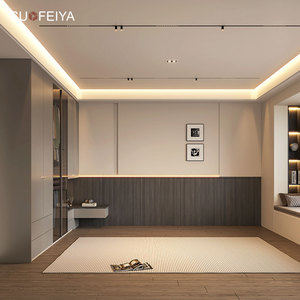 Armoire de chambre à coucher moderne et personnalisée Sofeyia avec 6 portes, poignée invisible, utilisation hôtelière, quincaillerie de haute qualité - Product Image 6