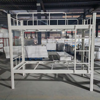 Fabrication de lits en métal Lits superposés doubles Cadre de lit en acier Lit à deux étages à vendre
