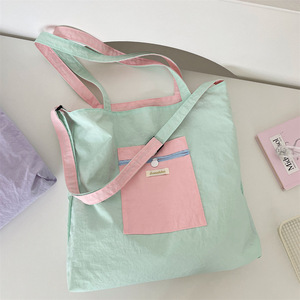 Sac fourre-tout en toile simple pour femme, nouvelle édition coréenne 2026, grande capacité, brodé, polyvalent, sac à bandoulière - Product Image 2