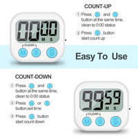 Timer dapur listrik logo kustom operasi Digital besar sederhana Timer kelas magnetik untuk siswa anak-anak