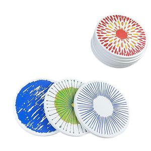 Posavasos Redondos de Cerámica Roja Fujian Huatian, Estilo Nórdico, Diseño Floral, Impresión Serigráfica, Aislantes del Calor - Product Image 2