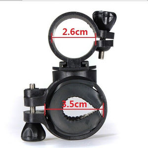 Clip ajustable <span class=keywords><strong>para</strong></span> luz de <span class=keywords><strong>bicicleta</strong></span>, soporte giratorio de 360 ​​grados <span class=keywords><strong>para</strong></span> <span class=keywords><strong>linterna</strong></span> de ABS negro, <span class=keywords><strong>para</strong></span> manillar de <span class=keywords><strong>bicicleta</strong></span> y uso en cinturón - Product Image 4