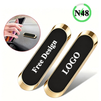 Support magnétique multifonctionnel pour téléphone portable en alliage de zinc, aimant puissant N48, électroplaqué, pour tableau de bord de voiture, mur