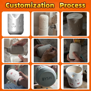 Tasses à expresso personnalisées OEM/ODM d'usine, tasses à café en céramique de 3 oz avec soucoupe pour les cafés familiaux et le thé de l'après-midi - Product Image 6