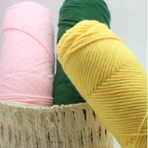 Fil à crocheter en acrylique directement de l'usine, pour le <span class=keywords><strong>tricot</strong></span> à la main - Product Image 1