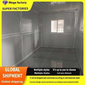 Rumah kontainer lipat baja persegi Modern, untuk kantor & Hotel konstruksi sementara bangunan cepat dengan garansi 5 tahun - Product Image 3