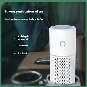 เครื่องฟอกอากาศคุณภาพสูงแบบพกพา ดีไซน์ใหม่ กำจัดฝุ่น PM2.5 พร้อมไส้กรอง H13 สำหรับรถยนต์ ขายส่งจากโรงงาน - Product Image 1