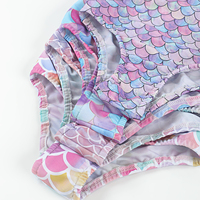 Verano dulce estampado botón sin mangas bebé niñas traje de baño de una pieza niños niñas trajes de baño
