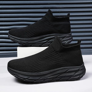 2026 Solid Color Breathable Mesh Running <b>Shoes</b> with Lightweight EVA Elastic <b>Liner</b> and Soft Bottom for Spring and Summer - Product Image 4