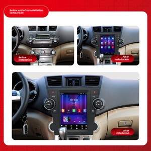 Autoradio Android pour Toyota Highlander 2009-2012 Écran vertical de style Tesla Navigation GPS Lecteur multimédia Récepteur stéréo - Product Image 3