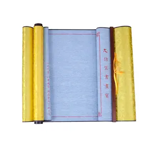 Rouleau de tissu d'écriture d'eau blanche de pratique de calligraphie chinoise d'oem Eco pour la pratique de calligraphie