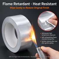 Rouleau adhésif en aluminium simple face résistant aux hautes températures pour blindage EMI et mise à la terre des appareils électroniques