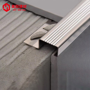 Échantillons gratuits forme carrée aluminium métal carrelage d'<span class=keywords><strong>escalier</strong></span> garniture bord marche antidérapant nez d'<span class=keywords><strong>escalier</strong></span> bandes - Product Image 4