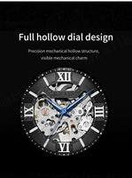 Montre Mécanique Automatique de Luxe Pour Homme en Bois et Acier Inoxydable, Meilleure Qualité Usine OEM, Cadran Creux Analogique à Logo Personnalisé