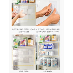 Egg Storage Box <b>Refrigerator</b> Side Door Hanging Transparent With Partitions Multi Functional Storage Basket - Product Image 5