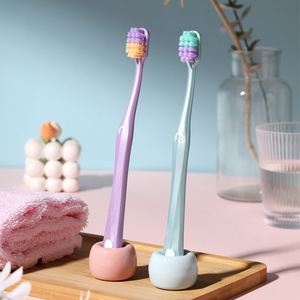 Brosse à dents à poils doux pour adultes, brosse à dents manuelle à tête large de qualité supérieure, nettoyage de haute qualité pour un usage domestique - Product Image 2