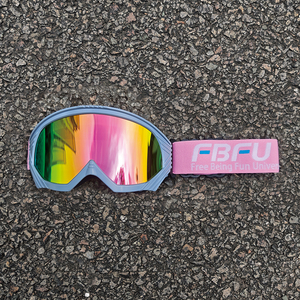Gafas <span class=keywords><strong>de</strong></span> Esquí con Logotipo Personalizado, Marco <span class=keywords><strong>de</strong></span> PC Ligero, Lentes Reemplazables, para Snowboard, Ciclismo, Actividades al Aire Libre, Fiestas, Uso Casual - Product Image 1