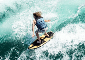 Vente chaude Planches de <span class=keywords><strong>wakesurf</strong></span> en résine époxy de qualité supérieure personnalisées Noyau en mousse EPS Wakeboard en fibre de verre Bois fabriqué EVA - Product Image 6