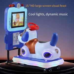 Juego de Carreras de Autos para Niños de Alta Calidad, Máquina de Juegos de Carreras con Vídeo 3D, Columpio Giratorio de Plástico para Niños - Product Image 1