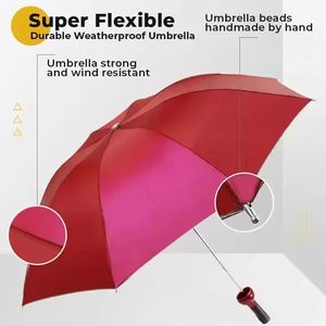 Wholesale Folding for Promotional Business Gift Umbrellas With Custom Logo - Product Image 5