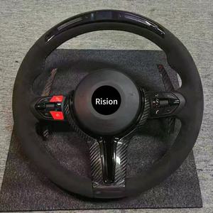 Volante Deportivo de Cuero Personalizado para Volkswagen <span class=keywords><strong>Golf</strong></span> 7 MK7 Mk7.5 GTI Scirocco Polo GTS <span class=keywords><strong>R</strong></span> <span class=keywords><strong>Line</strong></span> 2014-2017 - Product Image 5