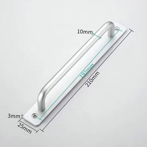 JAYA Gouden Ronde Staafdeurgrepen met Achterplaat, Verschillende Maten voor Schuurdeuren, Poorten, Garages, Schuren en Meubels - Product Image 6