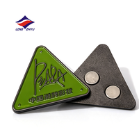 Aimants de réfrigérateur personnalisés en émail souple avec logo de marque Longzhiyu, cadeau publicitaire, plaqué 2D, souvenir, 20 ans de la marque