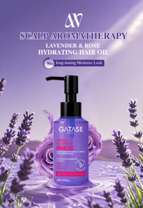 GATASE OEM Huile de salon pour cheveux <span class=keywords><strong>Lavande</strong></span> Rose Organic Herbal Vegan Hydratant Nourrissant Lissant Traitement Fabricant - Product Image 2