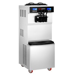 GGM Gastro Soft Serve Ice Cream Machine - 36 Liters/<b>hour</b> - 3.8 kW - for 3 flavors (2 & Mix function) - Freestanding unit - Product Image 1