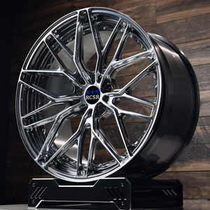 Rcsr Chất Lượng Cao Thiết Kế Mới Giả Mạo Bánh Xe 6061 Hợp Kim Nhôm 5X112 5X114.3 5X120 Một Mảnh Cho Hành Khách Xe 18-24 Inch - Product Image 1