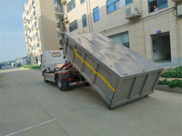 Camion à bras de ramassage YUEJIN 4x2 en promotion avec station de compactage des déchets, solution de système de transfert