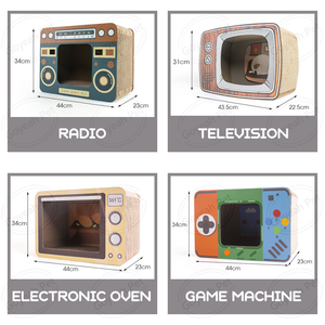 Maison ondulée de <span class=keywords><strong>chat</strong></span> de <span class=keywords><strong>carton</strong></span> de boîte de griffoir de <span class=keywords><strong>chat</strong></span> de nouvelle conception <span class=keywords><strong>pour</strong></span> les chats d'intérieur - Product Image 6