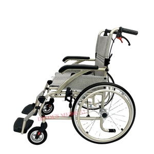 Medical Manual Cheap Foldable Lightweight Aluminum Alloy Manual Wheelchair Handicap Patients Disabled Wheel Chair - Product Image 1