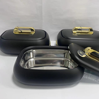 Modernes 3-teiliges Isoliertes Schüssel-Set 4,5L 5,5L 6,5L Luxuriöser Golddekor-Topf zum Verkauf für Große Familienfeiern