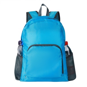 Custom Printed Folding Travel Backpack for Outdoor Sports & Hiking Promotional Advertising Bag with Gift Features