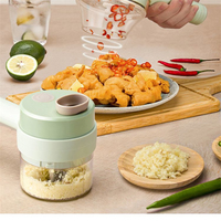Dropshipping Europe Ensemble de coupe-légumes portable 4 en 1, hachoir de cuisine électrique Smart Gadget