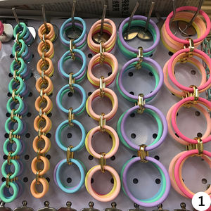 ลูกปัด DIY สำหรับทำเครื่องประดับเชื่อมต่อห่วงโซ่เชือกผู้ถืออุปกรณ์งานฝีมือแฟชั่นอะคริลินิกเกิลฟรี - Product Image 5