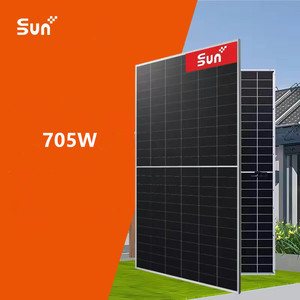 Paneles Solares Bifaciales de Doble Vidrio Tipo N de Alta Eficiencia Sunplus Optimum Inc de 705 W con Anti-PID para Techos de Fábricas Industriales - Product Image 1