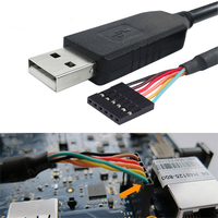 Câble convertisseur série USB vers TTL 232R FTDI 3.3V 5V TTL-232R-5V-WE puce FTDI Câble série USB vers 5V TTL UART pour la programmation
