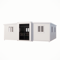 Maison préfabriquée en conteneur extensible Petite maison Maison mobile modulaire avec panneau solaire Maison pliable portable de 20 pieds