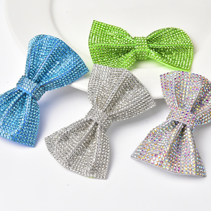 Delicados Apliques de Cristal con Pedrería Colorida en Forma de Lazo para Coser en Zapatos, Bolsos y Accesorios de Decoración para Bodas - Product Image 5