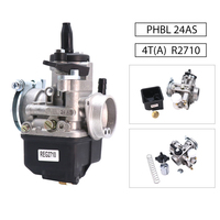 24mm Dellort PHBL 24AS Carburateur de moto Carb 4 temps R2710 Carburateur pour 100CC 250CC Racing Scooter Dirt Bike