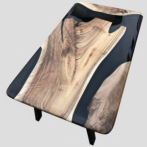 Luxury Handcrafted Modern Rectangle Epoxy Resin Dining Table for Home Office Hotel Living Room Retirement Gift Waterproof - Product Image 2