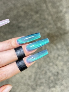 UOMEEI Nuevo y Popular Esmalte Adhesivo para Uñas Ojo de Gato, Gel Especial para Uñas con Efecto Ojo de Gato, Lámpara LED para Arte de Uñas, Esmalte de Uñas con Cristales - Product Image 4