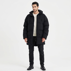 2026 Latest Trendy Arrival Custom Logo Design <b>Men</b> Women Custom Winter Fashion <b>Long</b> Windproof Parka <b>Jackets</b> - Product Image 1