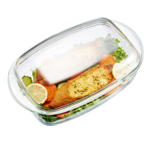 力诺高硼硅玻璃器皿不粘炊具长方形砂锅上菜取暖锅 - Product Image 2