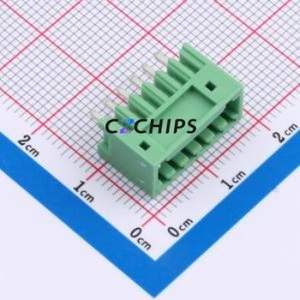 1881590 Plug-in Terminal Block Through hole Component (THT),P=2.5mm Connector 2.5mm Green Straight Pin 6P - Product Image 1