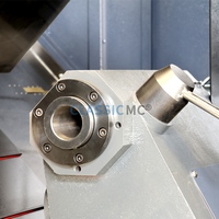 Torno CNC de Cama Inclinada de Alta Velocidad TCK600 con Controlador Fanuc, Torreta Hidráulica y Transportador Automático de Virutas